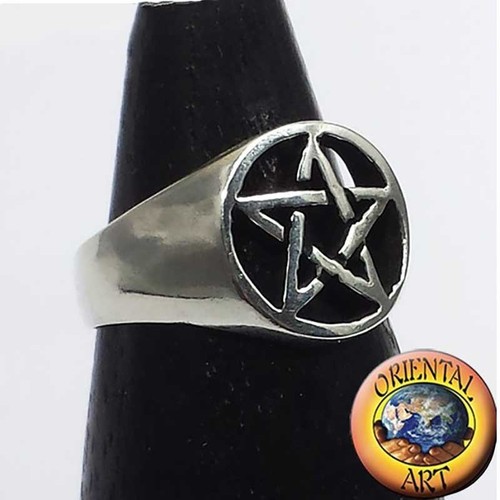 Anello pentacolo argento 925 - argento,