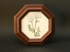 QUADRETTO / CORNICE IN LEGNO / OTTAGONALE / VINTAGE ARTIGIANATO FIORENTINO 08