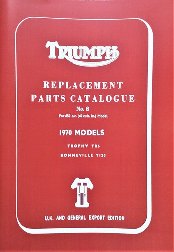 Triumph parts book bonneville - triumph,