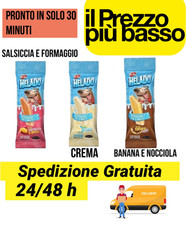3 gelati snack per cani vari gusti da 50 gr l'uno
