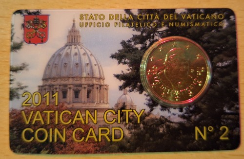 2011 vaticano moneta 50 - 2011, da