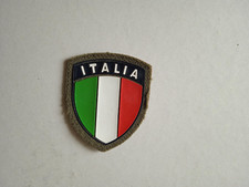 TOPPA PATCH SCUDETTO ITALIA CON RETRO TESSUTO A STRAPPO - VERDE