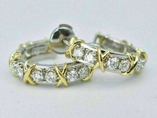 14K Placcata Oro Argento 2Ct