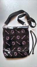 Hello Kitty Borsa Tracolla Sanrio Nera vernice lucida in perfetto stao