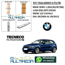 TAGLIANDO 4 FILTRI TECNECO BMW