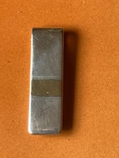 RARO fermacarte ARGENTO STERLING portamonete: con fascia oro marcato 750