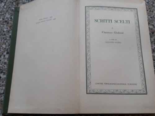 Scritti scelti vincenzo - scritti,