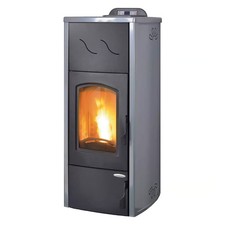 Stufa a pellet Laminox ZARA OMNIA IDRO PLUS 30kW braciere autoplulente con A.C.S