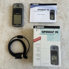 GARMIN GPS 76 Navigatore Mappa GPS Portatile Con Scatola Istruzioni E Pacchetto Cavi