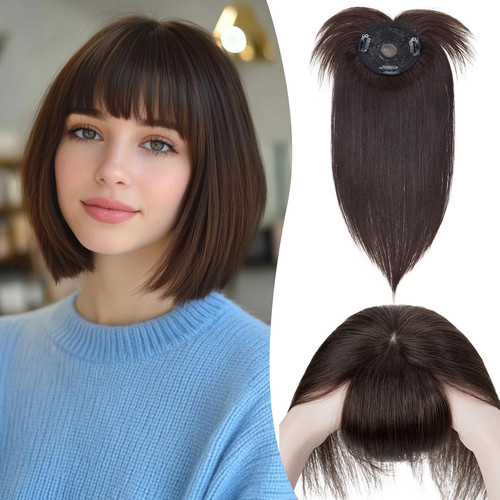 Frangia clip capelli veri - frangia,