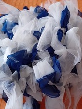 46 Fiocchi di tulle, bianco, e