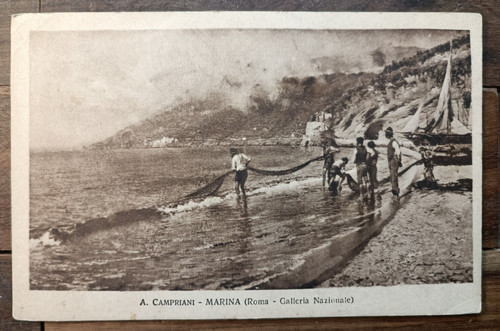 1918 mestieri pescatori con - mestieri,