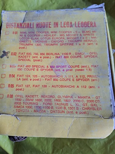 Coppia distanziali ruota 4x98