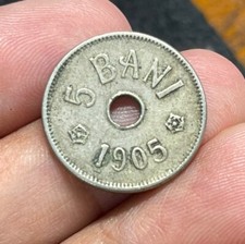 1905 Romania 5 Bani Coin