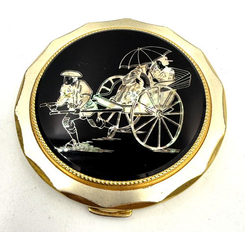 Vintage kigu powder compact - kigu,