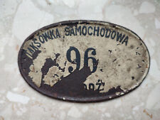 Polonia licenza TAXI molto rara! città Łódź