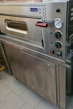forno elettrico per pizzeria in acciaio inox. Interno pietra lavica cap. 4 pizze