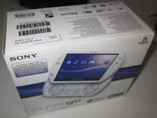 PSP GO PEARL WHITE SOLO SCATOLA ONLY BOX NON CONSOLE-NO INSERTI-COME NUOVA-RARA