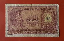 BANCONOTA 100 LIRE 1951 ITALIA