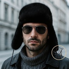 Cappello aviatore visone - cappello,