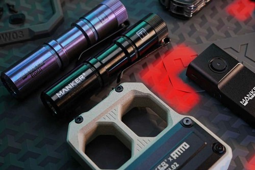 Torcia led manker e05 ti - torcia,
