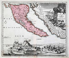 Mappa Incisione Weigel 1720