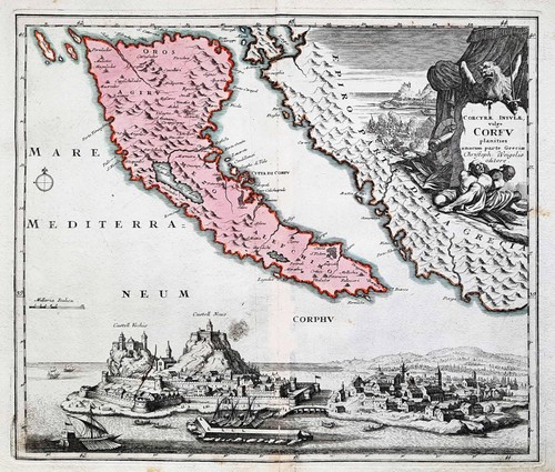 Mappa incisione weigel 1720 - mappa,