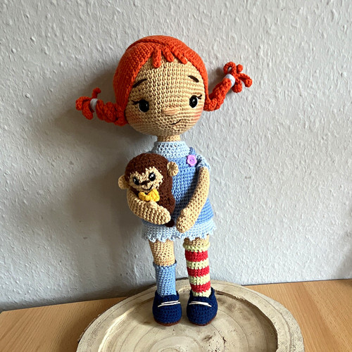 Bambola pezza amigurumi - bambola,