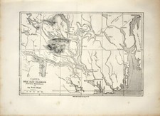 Carta dell'alto Telemark (Norvegia). Stampa 1863