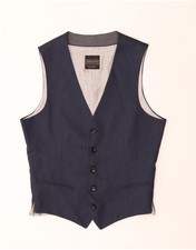ZARA Gilet Uomo Medio Blu Navy