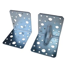 PIASTRA ANGOLARE 90° SUPPORTO TRAVE LEGNO LAMELLARE mm 90x100 (cm 9x10)