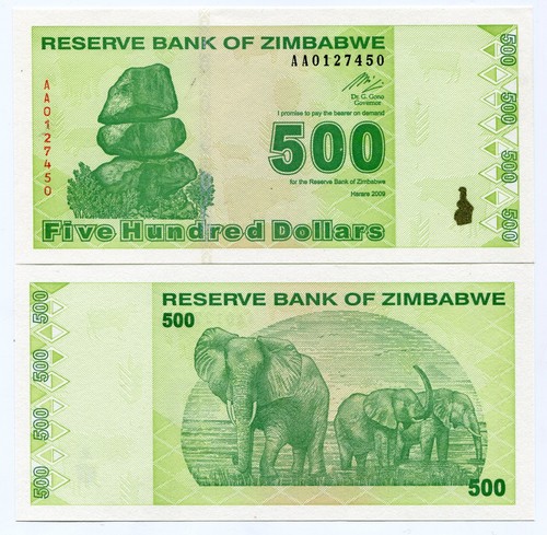 Banconota super rara zimbabwe - rara,
