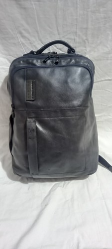 Zaino piquadro blue pelle - zaino,