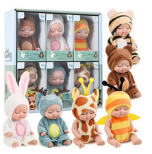 6 pcs Mini Bambole Reborn BJD