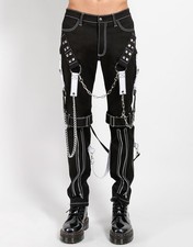 Pantaloni gotici neri -