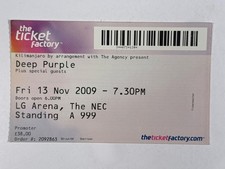 Biglietto Concerto Deep Purple