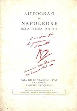 Autografi di Napoleone. Isola