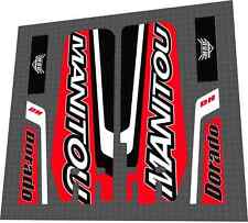 Set decalcomanie rosso Manitou