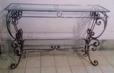 consolle in ferro forgiato e