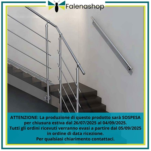 Ringhiera scala acciaio inox