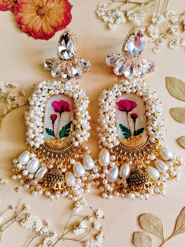 Orecchini jhumka resina - orecchini,