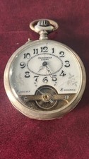 Pocket Watch Silver Hebdomas 8 Days Rare Original Dial Vintage