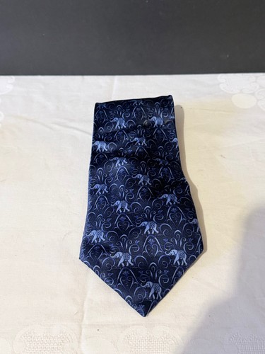 Cravate lanvin soie motif - cravate,