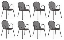 Sedia con braccioli ronda - con,