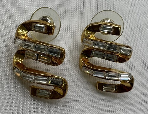 18kgp 25mm post earrings - 18kgp,