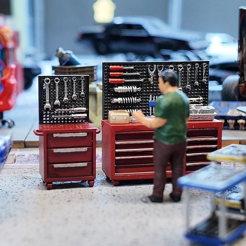 Diorama garage banco da - diorama,