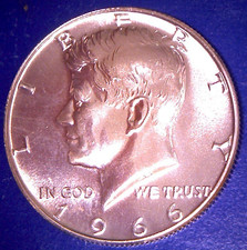 1966 SMS KENNEDY MEZZO DOLLARO