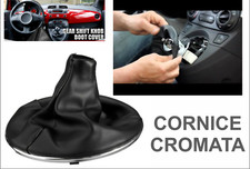 CUFFIA LEVA CAMBIO CON CORNICE CROMATA PER FIAT 500 500C DAL 2007   OE 55344016