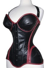 Corsetto in pelle overbust