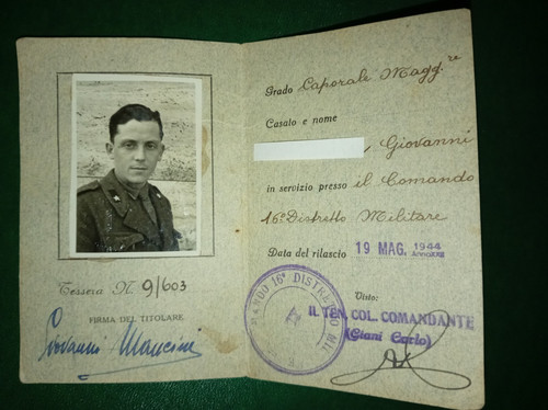 Tessera militare rsi